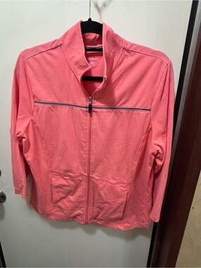 be inspired Coral Pink Utility Zip Jacket